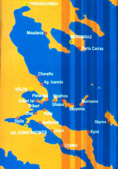 Map of Sporades
